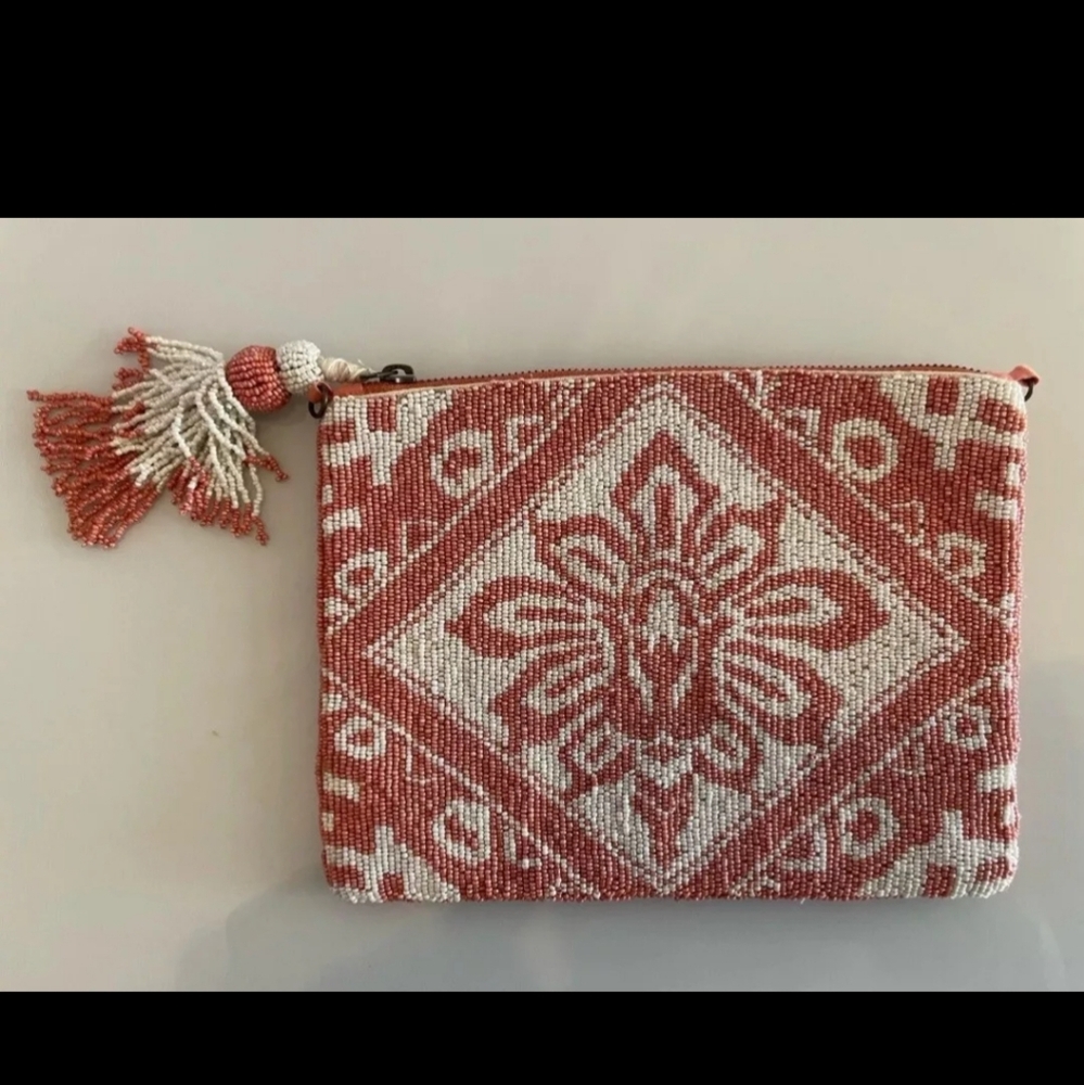 Anthropologie Augusta Beaded Clutch